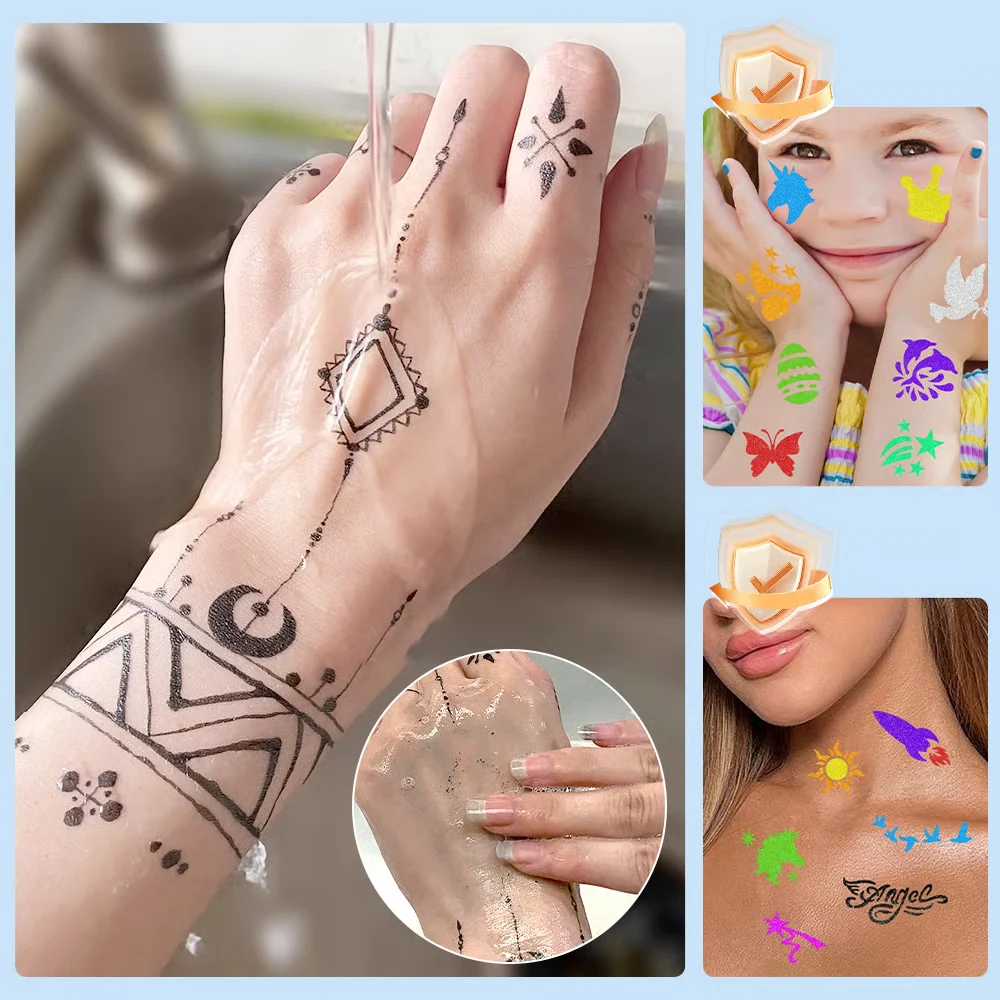 Water-resistant temporary tattoo marker