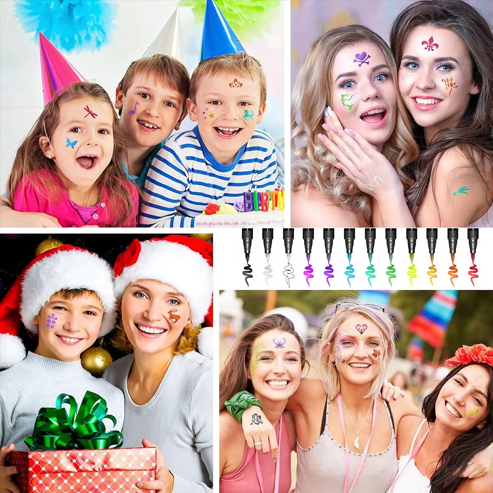 Creative temporary tattoo marker designs