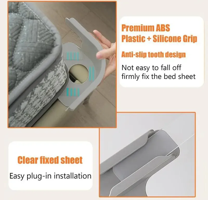 Easy bed sheet gripper installation