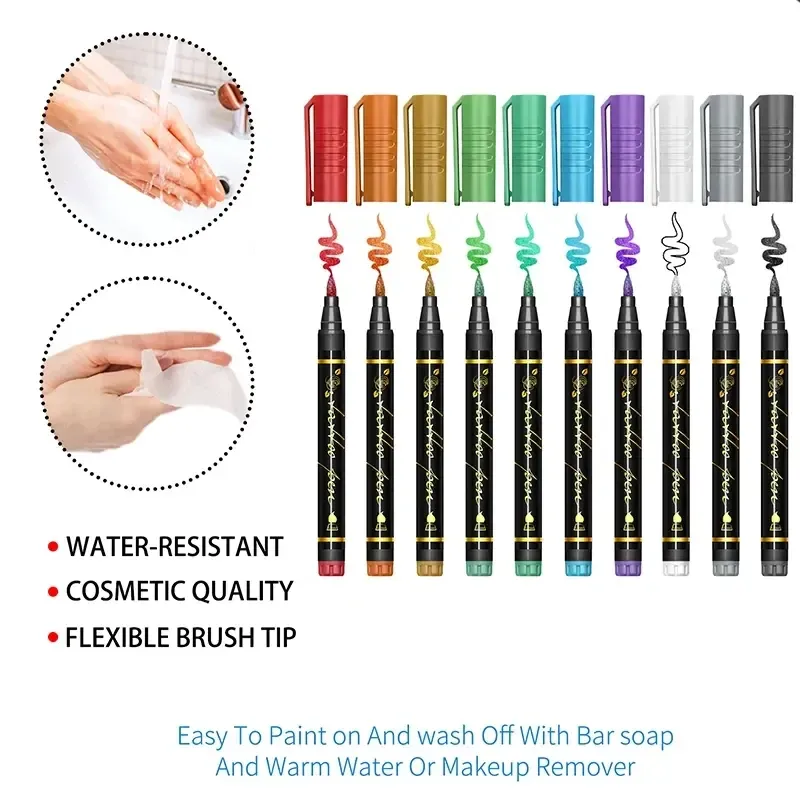 Easy to use temporary tattoo marker