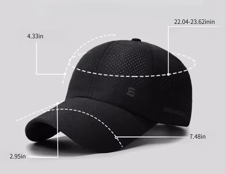 Black cap size and fit guide